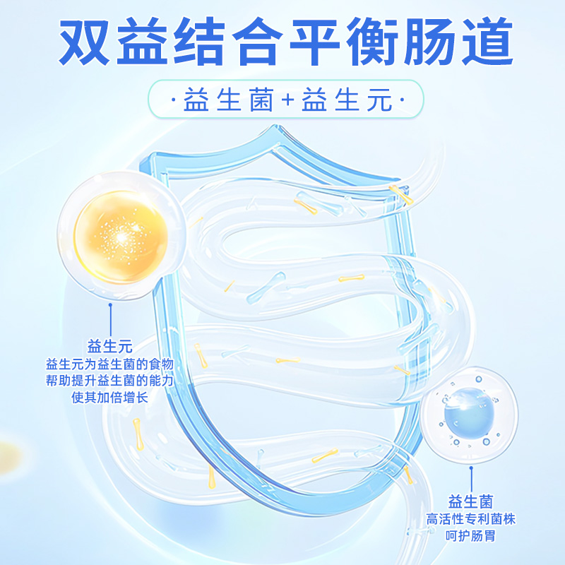 蜀中伉幽杆菌益生菌粉肠道肠胃大人冻干粉益生元食品活菌