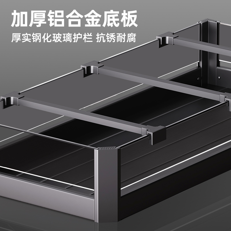 高柜拉篮厨房橱柜大怪物高深拉篮浅柜联动拉篮多层置物零食柜拉篮