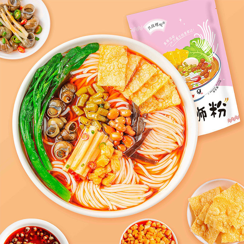 只投螺碗螺蛳粉320g*5包装正宗柳州螺丝粉包邮广西特产螺狮粉整箱 - 图2