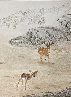 好客山东木板烙画鹊山行履图