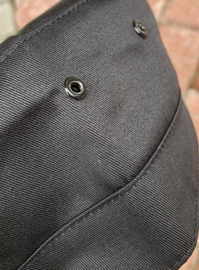 卡佑服饰保安便装帽物业帽子棒球帽作训帽黑色保安织标鸭舌帽帽子
