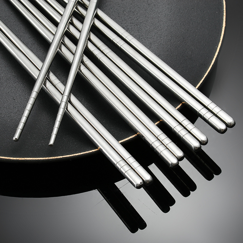不锈钢筷子家用高档新款防滑一家人精品家庭食品级筷一人一筷防烫