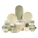 Creamy Style 8-inch Underglaze Colored Plate Dish
