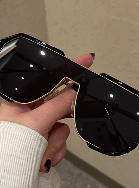 茶色墨镜女显脸小高级感防紫外线