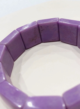 S391# 天然原色紫云母手牌无优化 18*8mm 重68.2克