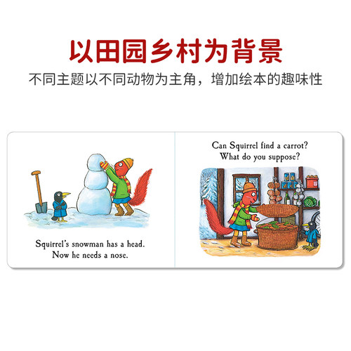 松鼠的雪人英文原版 Squirrel's Snowman  橡树林的故事 Tales from Acorn Wood 20周年纪念版 Julia Donaldson 茱莉亚唐纳森作品 - 图1