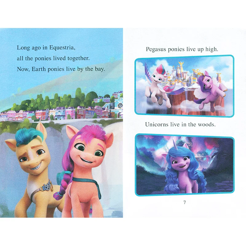 Серия My Little Pony: англоязычная оригинальная картинная книга My Little Pony: Ponies Unite Pony League I Can Read Уровень 2, тематическое чтение оригинальная комикс-книга на английском
