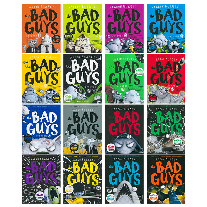 The Bad Guys 坏蛋联盟1 2 3 4 5 6 7 8 9 英文单本 原版儿童漫画 Scholastic学乐畅销童书 英语课外阅读章节书Aaron Blabey - 图0