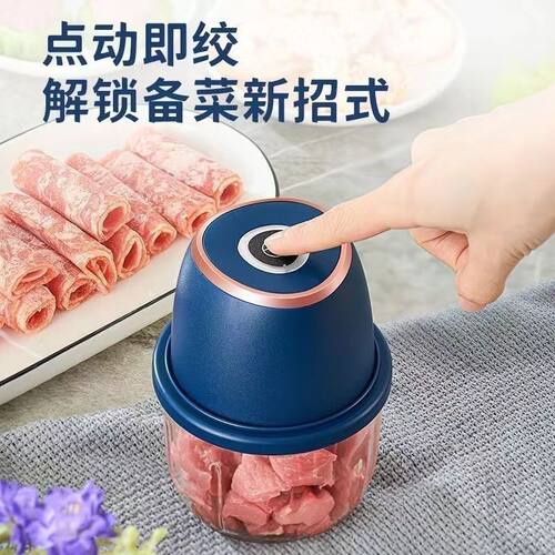 【100%正品】蒜泥神器电动家用绞肉机小型料理机搅蒜打蒜机压蒜 - 图1