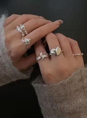 女款戒子s925纯银韩版