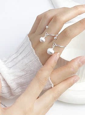 古罗珠宝925纯银银小众拉丝磨砂