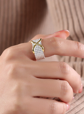 古罗珠宝情侣s925纯银小众