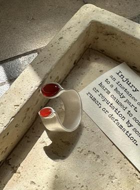 通体s925纯银开口戒指