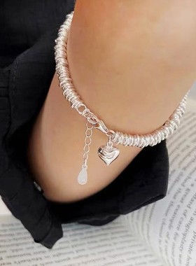 古罗珠宝女生925银小众手链