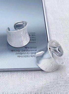 古罗珠宝女生925纯银戒指小众