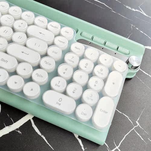 适用于狼途LT500键盘保护膜台式机电脑LT400按键L3防尘套L4凹凸垫罩透明键位全覆盖配件 - 图3