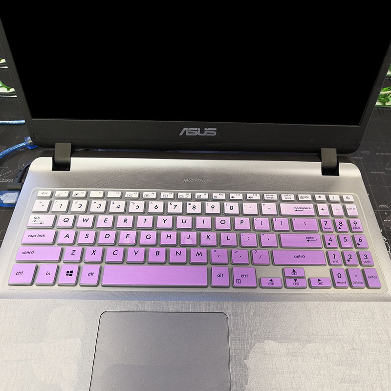 华硕顽石(ASUS)畅玩版Y5000 Y5000UB UB8250 7020 15.6寸笔记本电脑键盘保护贴膜按键防尘套凹凸垫罩印字配件 - 图0