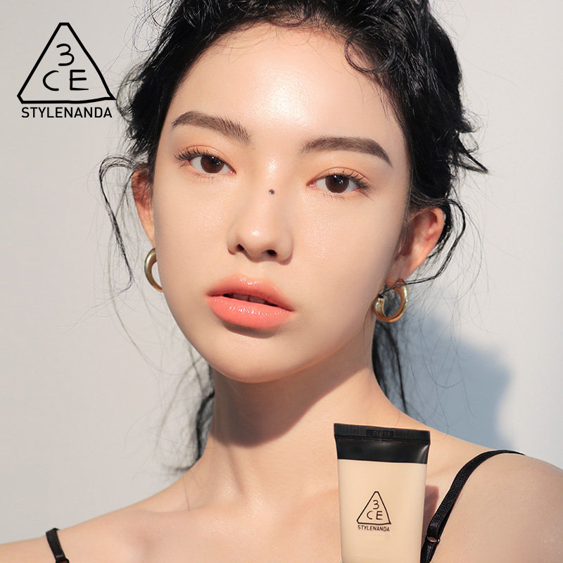 【官方正品】3CE焕颜美肌BB霜 保湿遮瑕裸妆粉底液持久自然