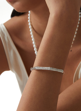 Mouhooland/暮后之地刻骨铭心骨节手镯小众设计手环拉丝工艺原创