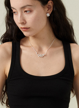 Mouhooland/暮后之地新艺术系列花藤项链原创设计时尚情侣款颈链