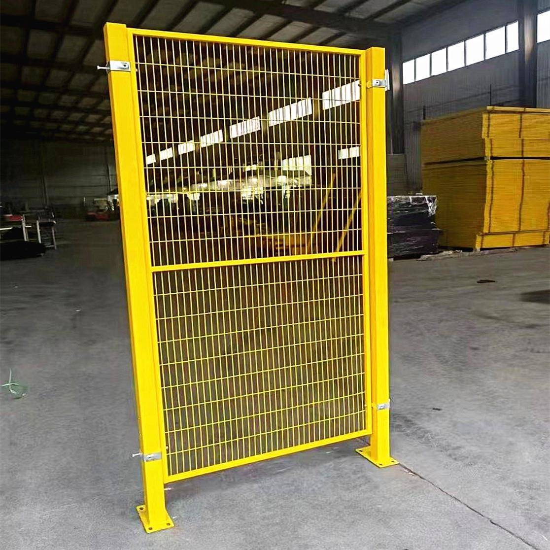 机器人围栏缝车间隔离网设备安全防护网仓库隔离栅黄黑护栏网 - 图2