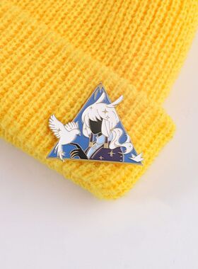sky光遇周边平菇白鸟金属徽章