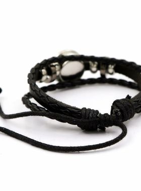 巴勒斯坦国旗皮革手链