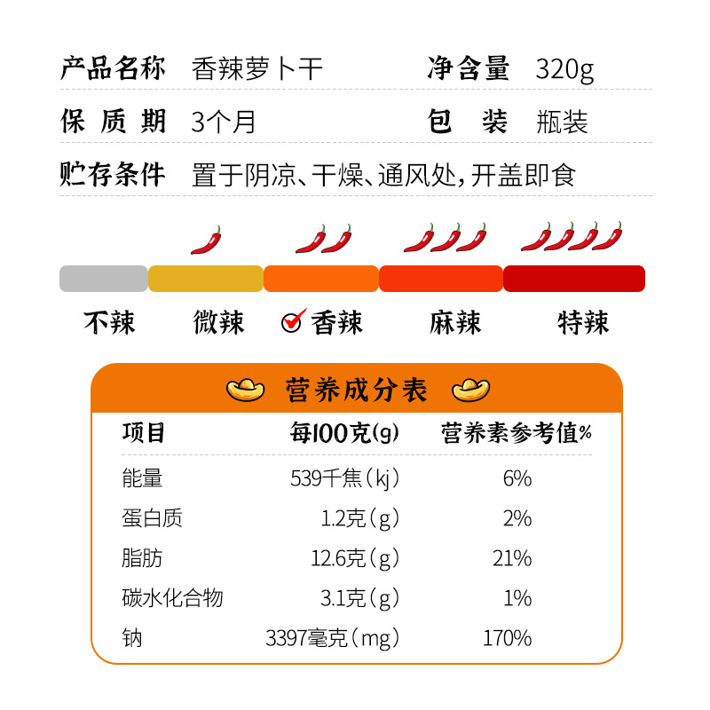 嘉凌码头香辣萝卜干重庆销量过万香辣萝卜干麻辣脆爽口开胃下饭菜 - 图1