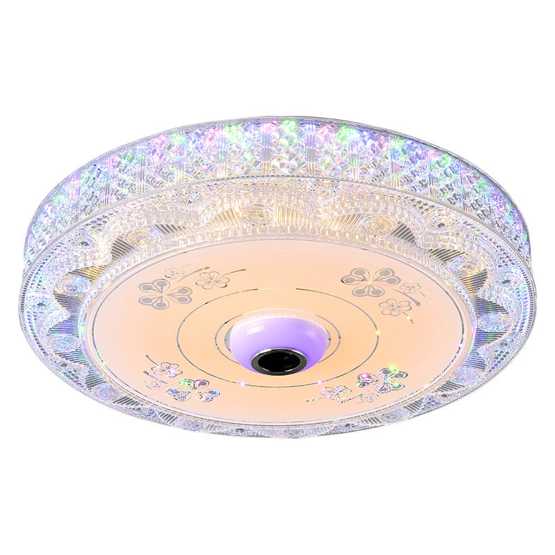 新款蓝牙音乐圆形卧室吸顶灯led现代简约浪漫房间阳台书房遥控灯,淘宝优惠券,粉丝福利购,淘宝优惠卷