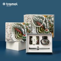 (German Nib) Tramol National Tide Series Wake Lion Pen Girls Men Students Special Practice Calligraphy Art Retro High-end Refined Gift Giving Gift Gift Box Sets Custom Logo Lettering