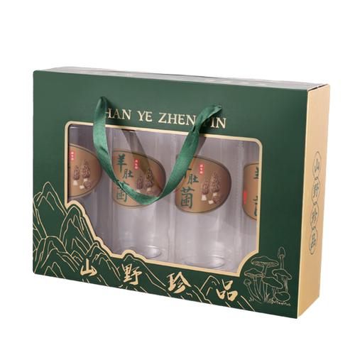 中秋羊肚菌礼盒空盒干货菌菇类松茸红菇通用礼品盒山珍海味包装盒 - 图3