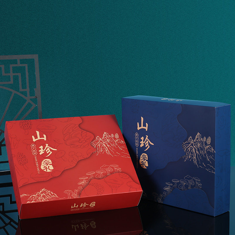 菌菇山珍礼盒空盒高档特产山货干货松茸羊肚菌包装盒春节礼品定制,淘宝优惠券,粉丝福利购,淘宝优惠卷