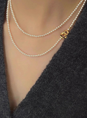 s尚美伯爵小米珠珍珠项链