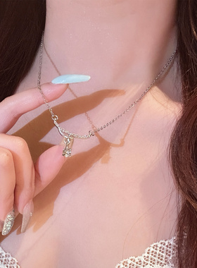 小红缇jewelry 许愿星项链法式高级感轻奢锁骨链纯银简约颈链配饰