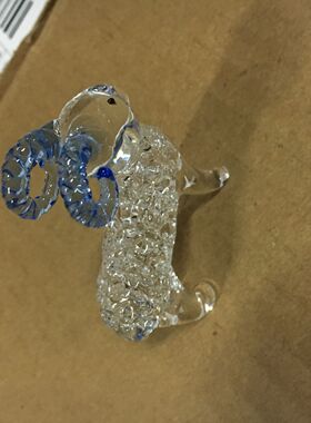 水晶制品风水卡通民间玻璃琉璃手工艺品摆件摆设十二生肖 小羊羔