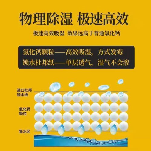 除湿袋干燥剂吸潮防潮防霉吸湿宿舍学生可挂式衣柜包吸湿家用神器 - 图2
