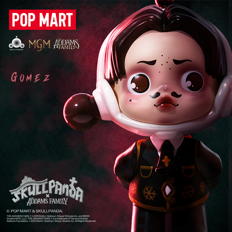 POPMART泡泡玛特 SKULLPANDA亚当斯一家系列盲盒潮流手办SP公仔