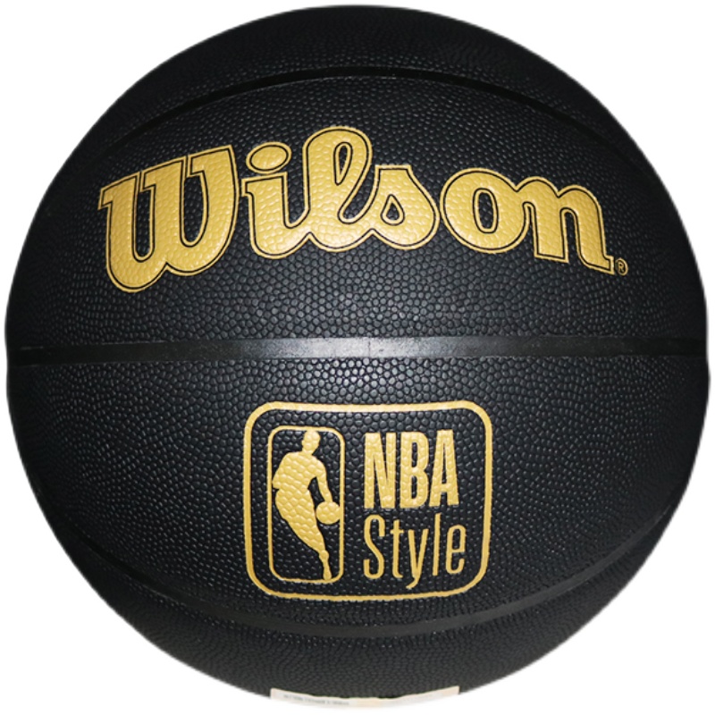 Wilson威尔胜篮球NBA Style黑金耐磨PU室内外7号学生比赛WTB1406-图3