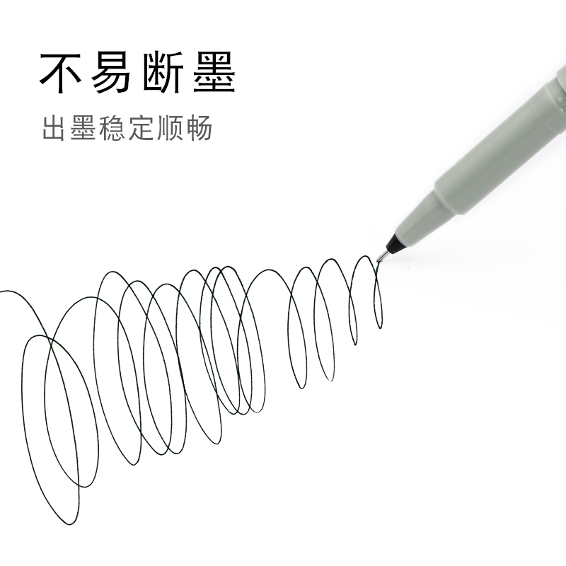 黑偏绿的独特颜色 日本斑马签字笔BE100中性笔针管墨水笔0.5mm水笔Rollerball学生用办公事务宝珠墨水笔 - 图3