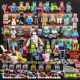 Square-headed block Minecraft minifigure weapon shield assembly building block toy HIM entity 303 square-headed mini-doll