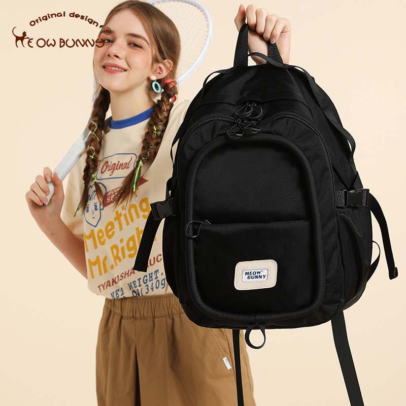 meowbunny绵绵圈女大学生男双肩包 meowbunny箱包双肩背包