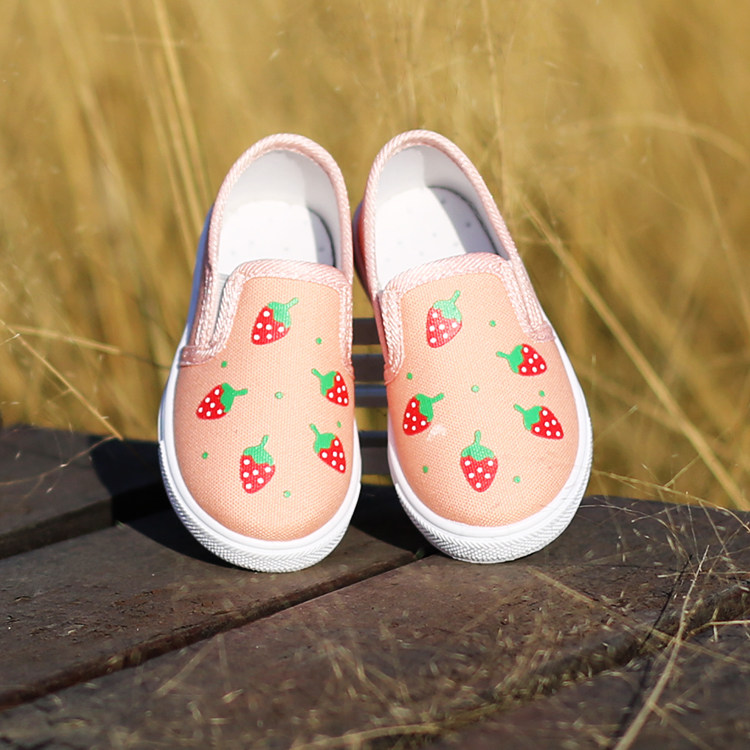 女童帆布鞋春季新款童鞋儿童布鞋女孩春秋鞋子幼儿园小软底板鞋女