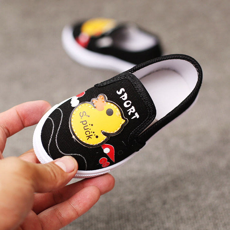 春秋小童休闲鞋婴幼儿园软底宝宝布鞋女童男童潮款童鞋儿童帆布鞋