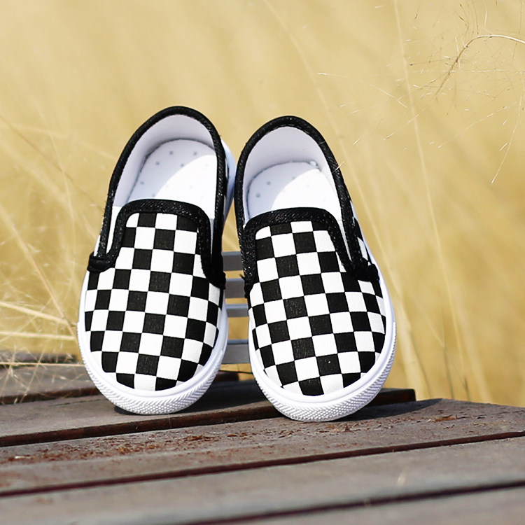 男童鞋儿童帆布鞋春秋低帮板鞋女童1-6岁小童球鞋套脚宝宝休闲鞋