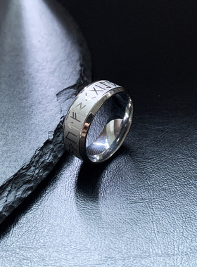 海拉之泪-钛钢不褪色卢恩戒指男