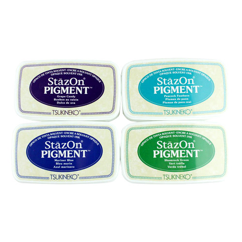 日本月猫stazon PIGMENT多全功能印台橡皮章猪猪手帐秒干快干印泥 - 图3