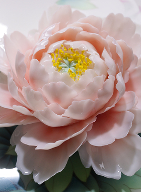 工艺陶瓷中式风仿真花家居装饰