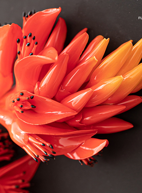 纯手工陶瓷花花世界之圆盘