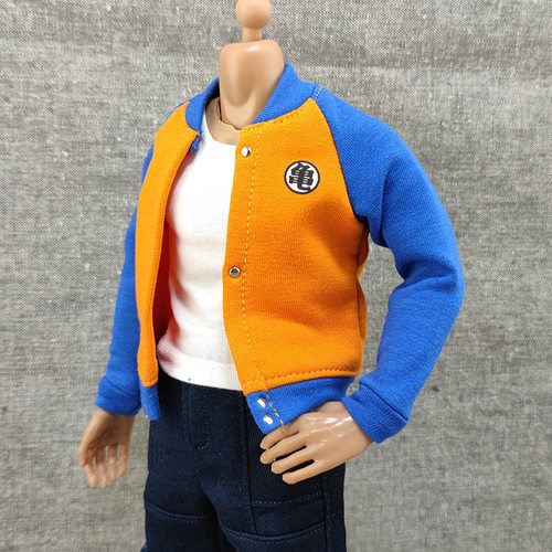 12寸七龙珠外套1/6兵人潮酷卫衣夹克服饰模型周边可动手办衣服 - 图2