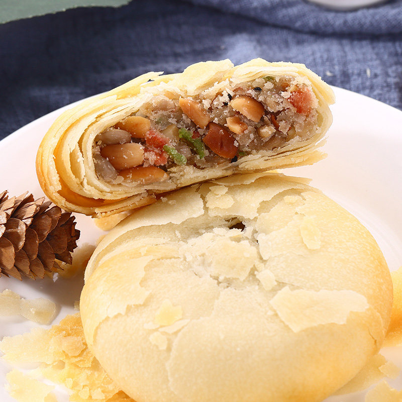 5斤30个苏式酥皮五仁月饼老式大白皮中秋五仁月饼酥饼多口味包邮,淘宝优惠券,粉丝福利购,淘宝优惠卷